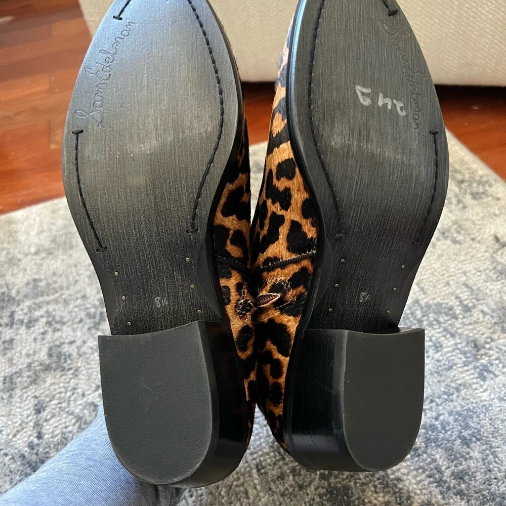 Sam Edelman Petty Leopard Brahma Ankle boots 8.5